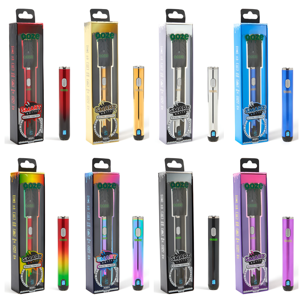 Ooze Smart Battery 650mAh with LED Screen Advanced Vaping Skygate